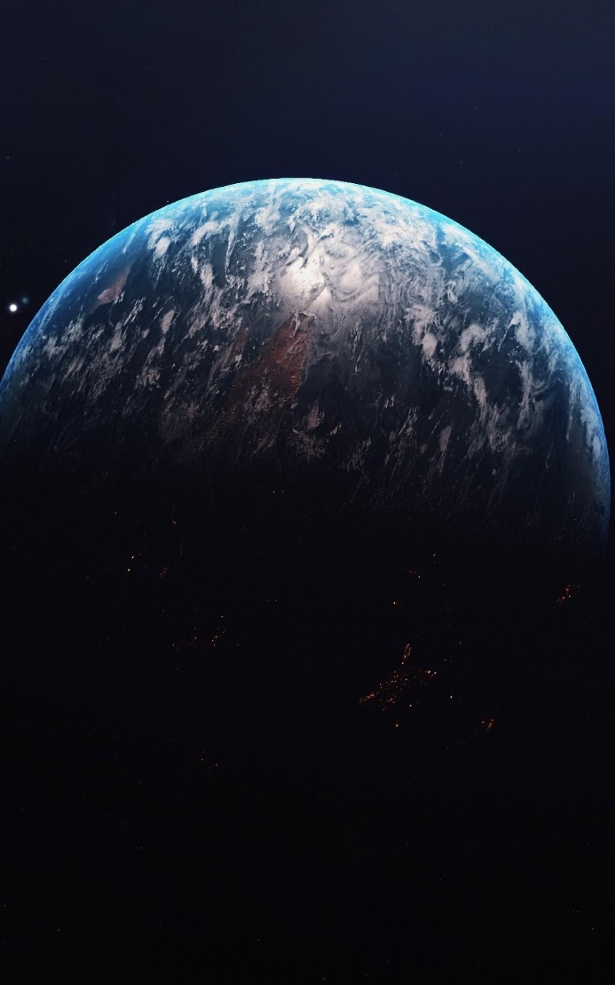 Download 1200x1920 Earth, Planet, Galaxy Wallpaper for Asus