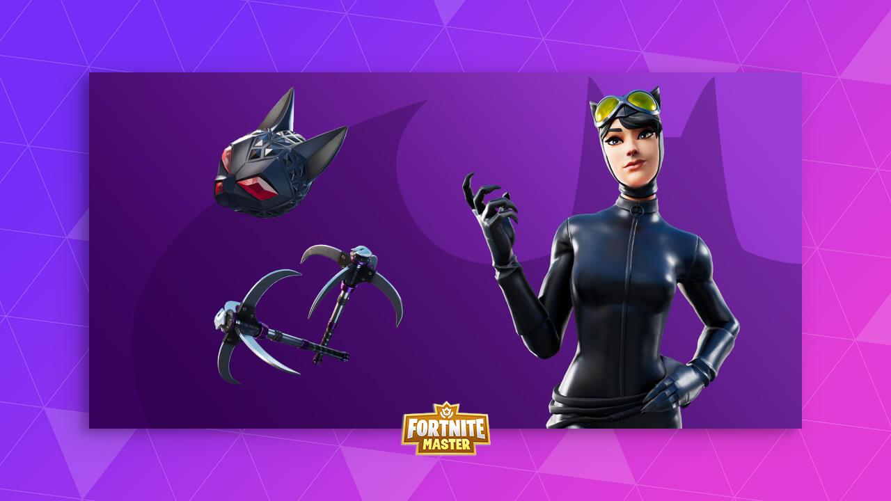 Catwoman Comic Book Outfit Fortnite wallpaper