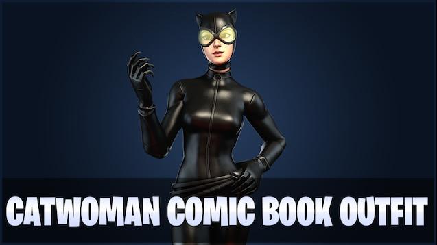 Catwoman Comic Book Outfit Fortnite wallpaper