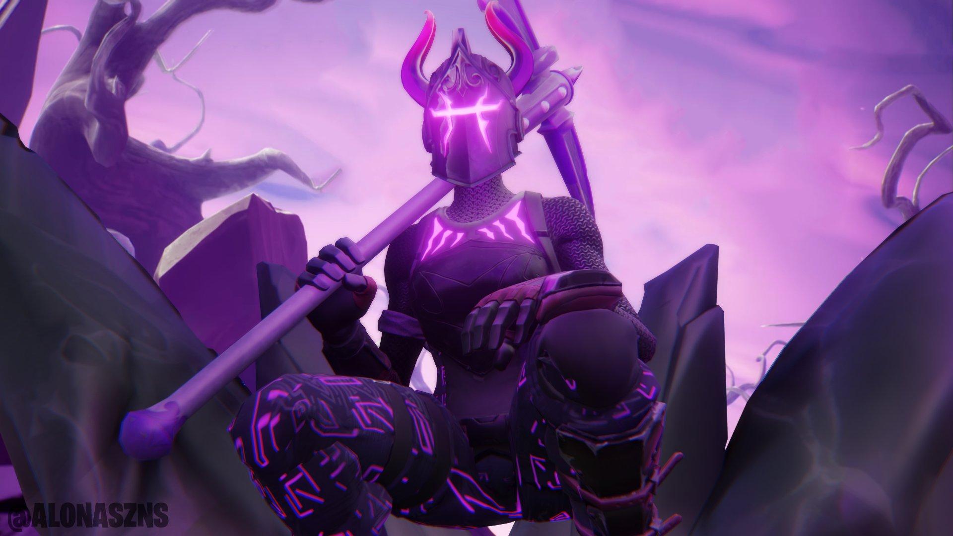 Dark Red Knight Fortnite wallpaper