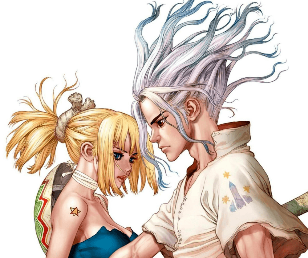 Anime Dr. Stone Senku Ishigami Kohaku (Dr. Stone) Wallpaper