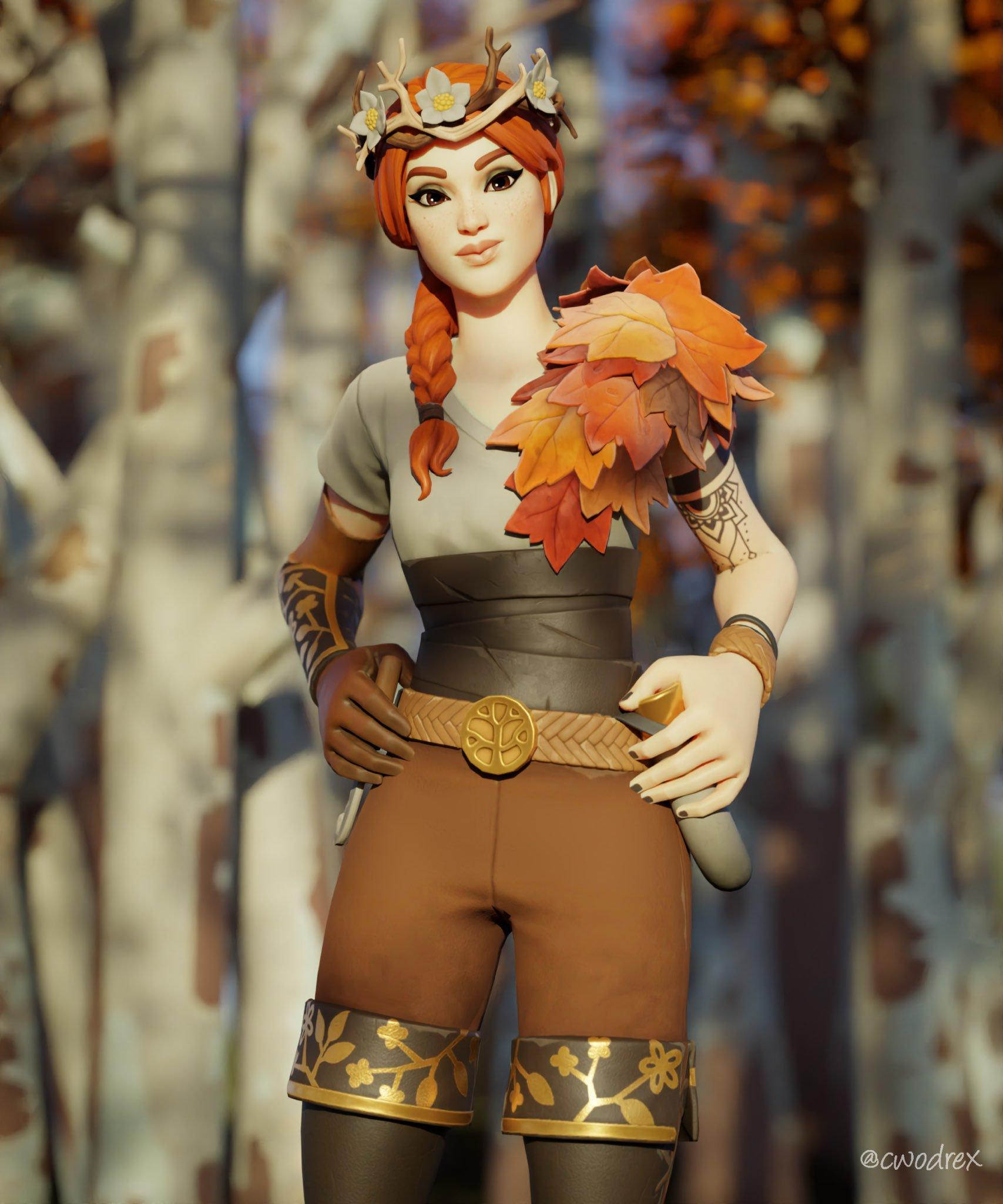 The Autumn Queen Fortnite wallpaper