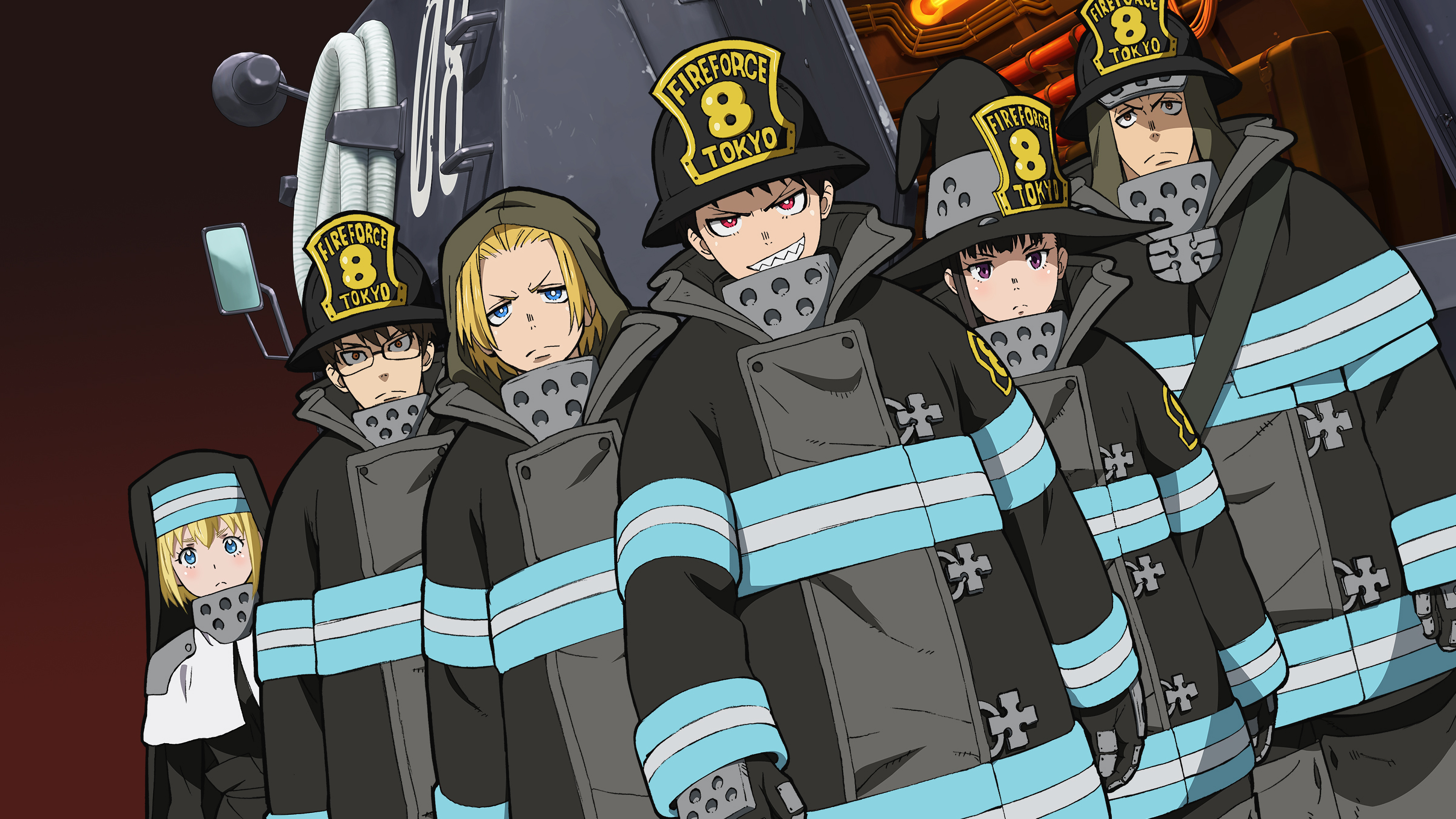 Fire Force Characters Special Fire Force Company 8 4K