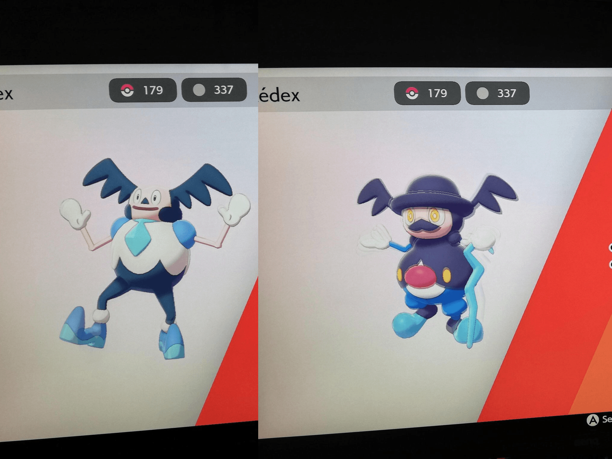 Galarian Mr. Mime and Mr. Rime. Pokémon Sword and Shield