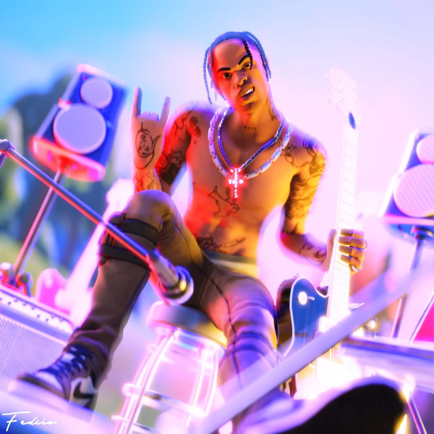 Travis Scott Fortnite wallpaper