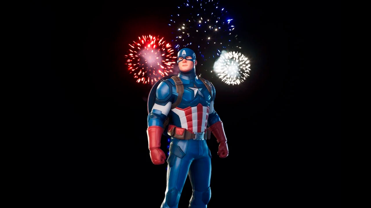 Captain America Fortnite wallpaper