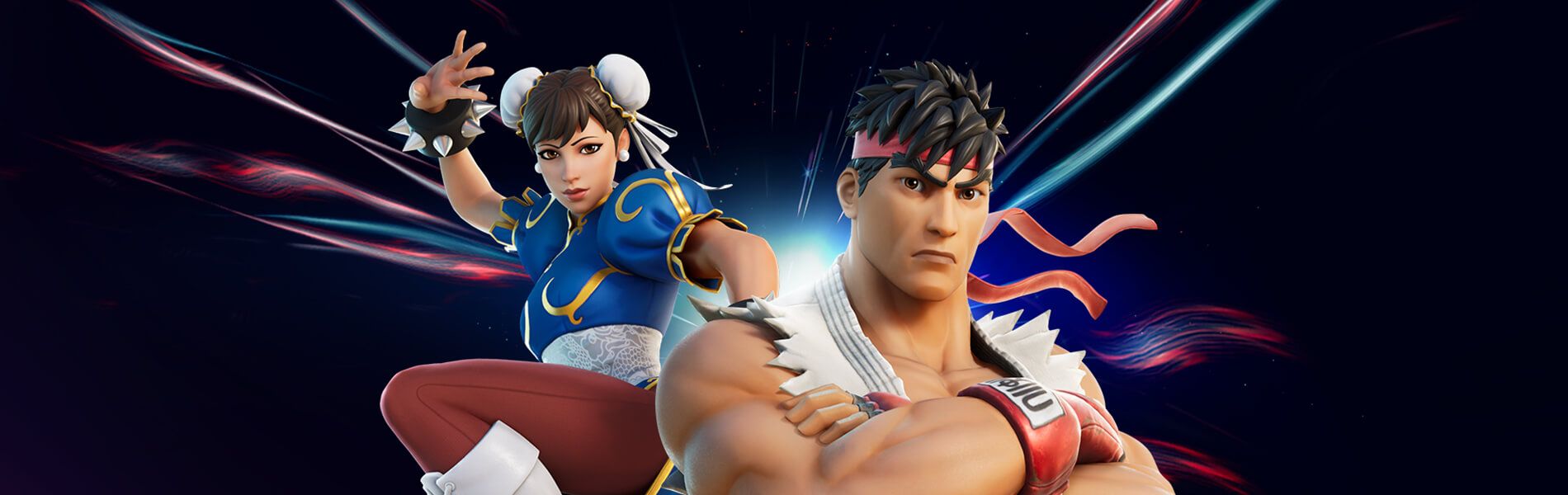 Street Fighter's Ryu And Chun Li Square .epicgames.com