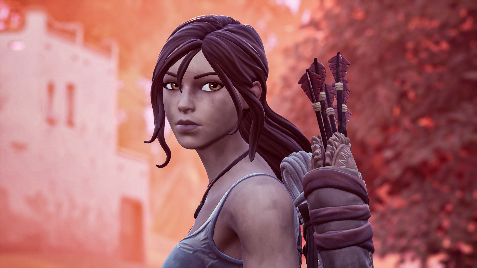 Lara Croft Fortnite wallpaper