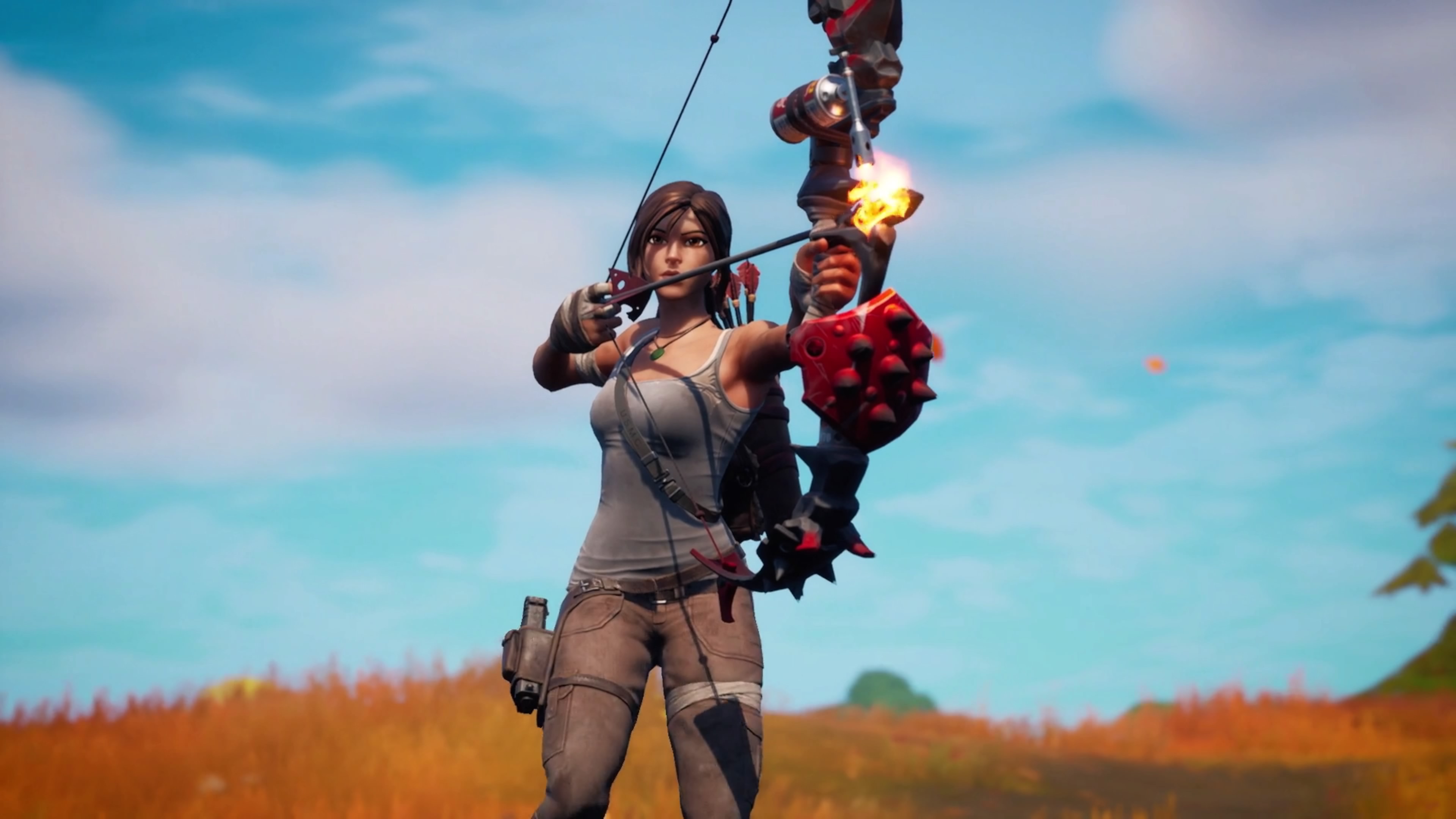 Lara Croft Fortnite wallpaper