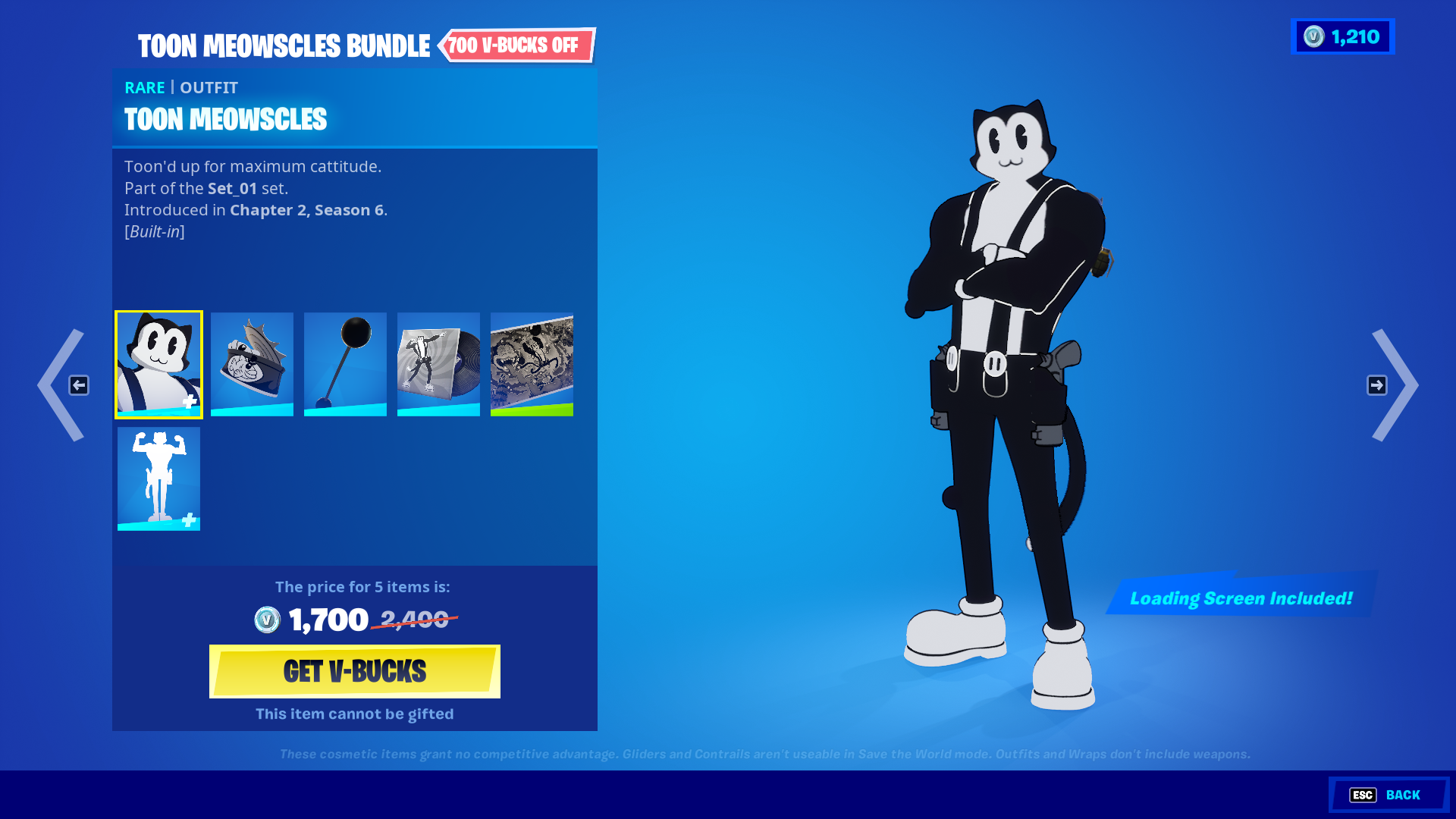 New Fortnite Toon Meowscles Skin Out Now