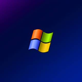 windows xp logo with blue cool background wallpaper 4k !!!