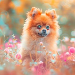 Pomeranian Dog by BlueTechWizard
