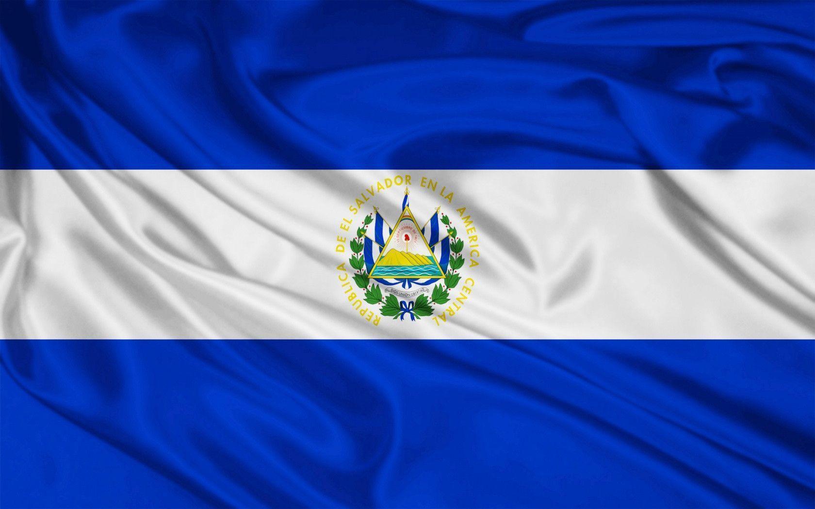 El Salvador Flag desktop PC and Mac wallpaper