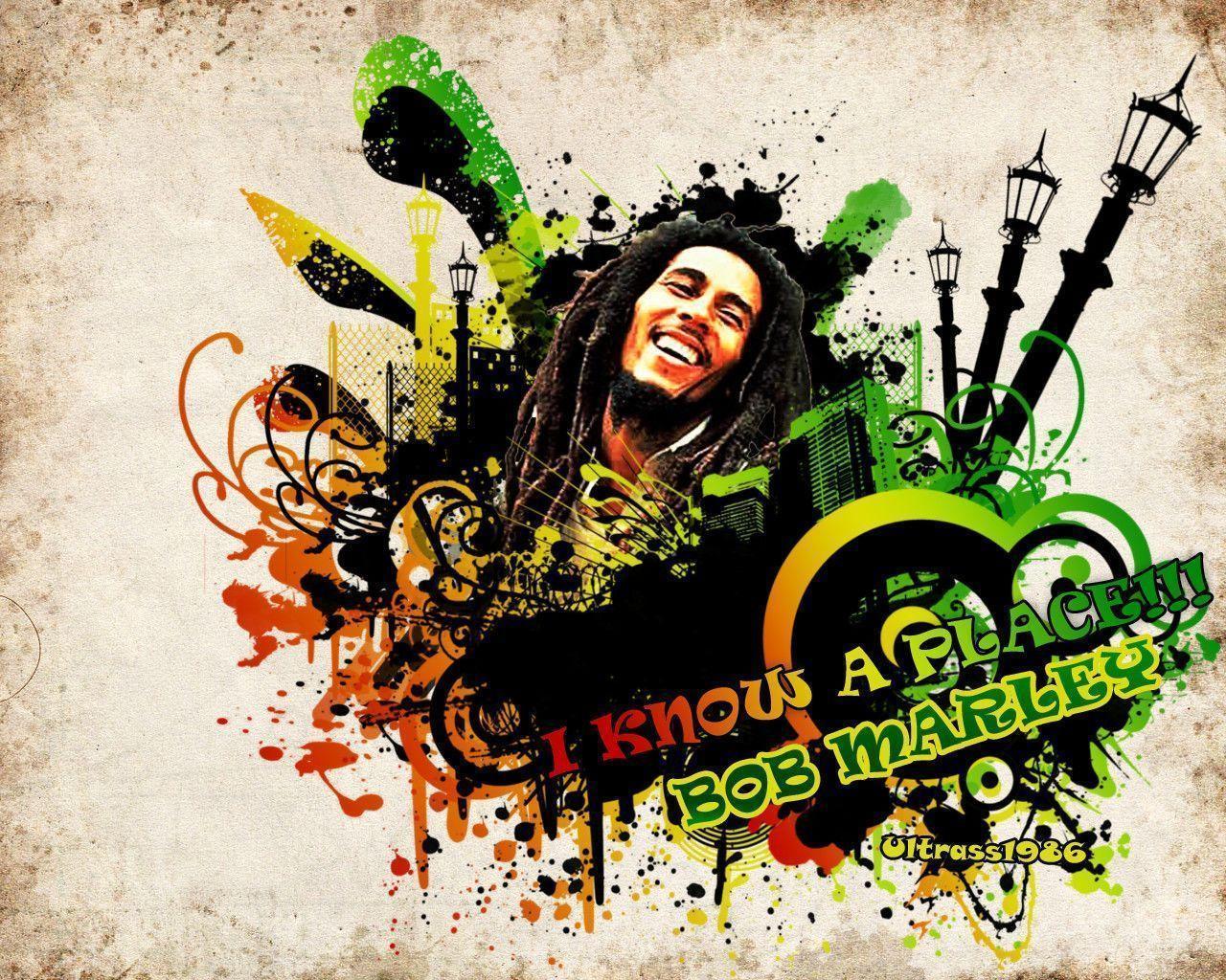 Wallpaper For > Rasta Bob Marley Wallpaper