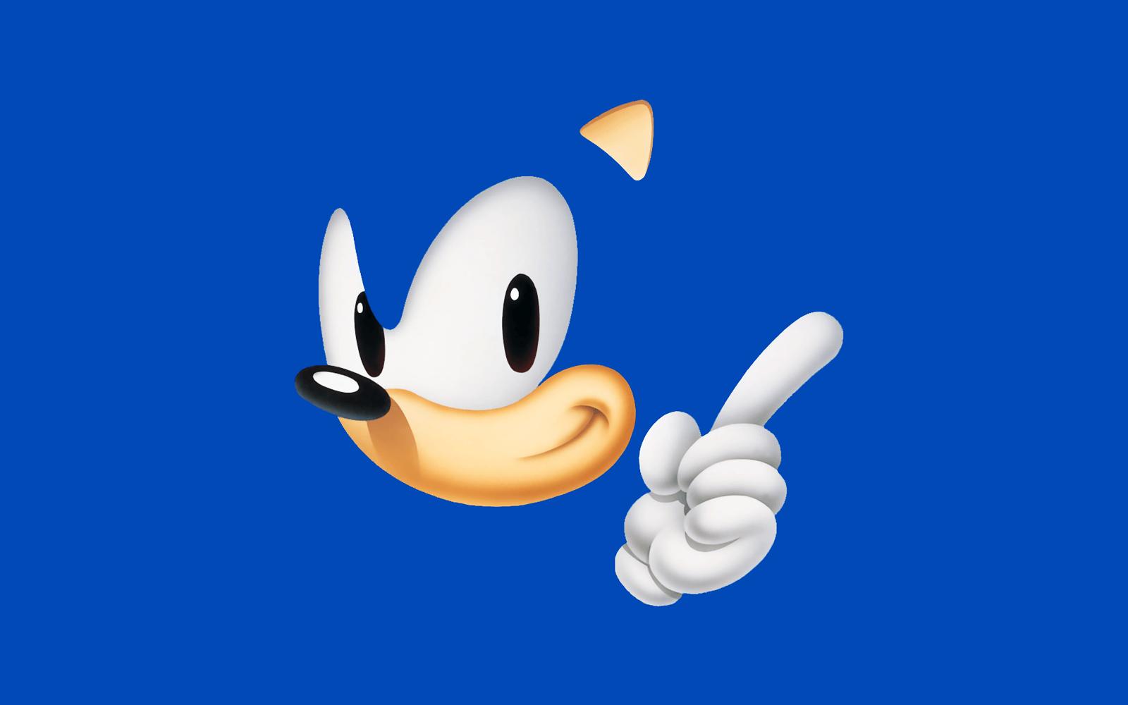 Sonic The Hedgehog Blue Minimal HD Wallpaper and Background Image Free