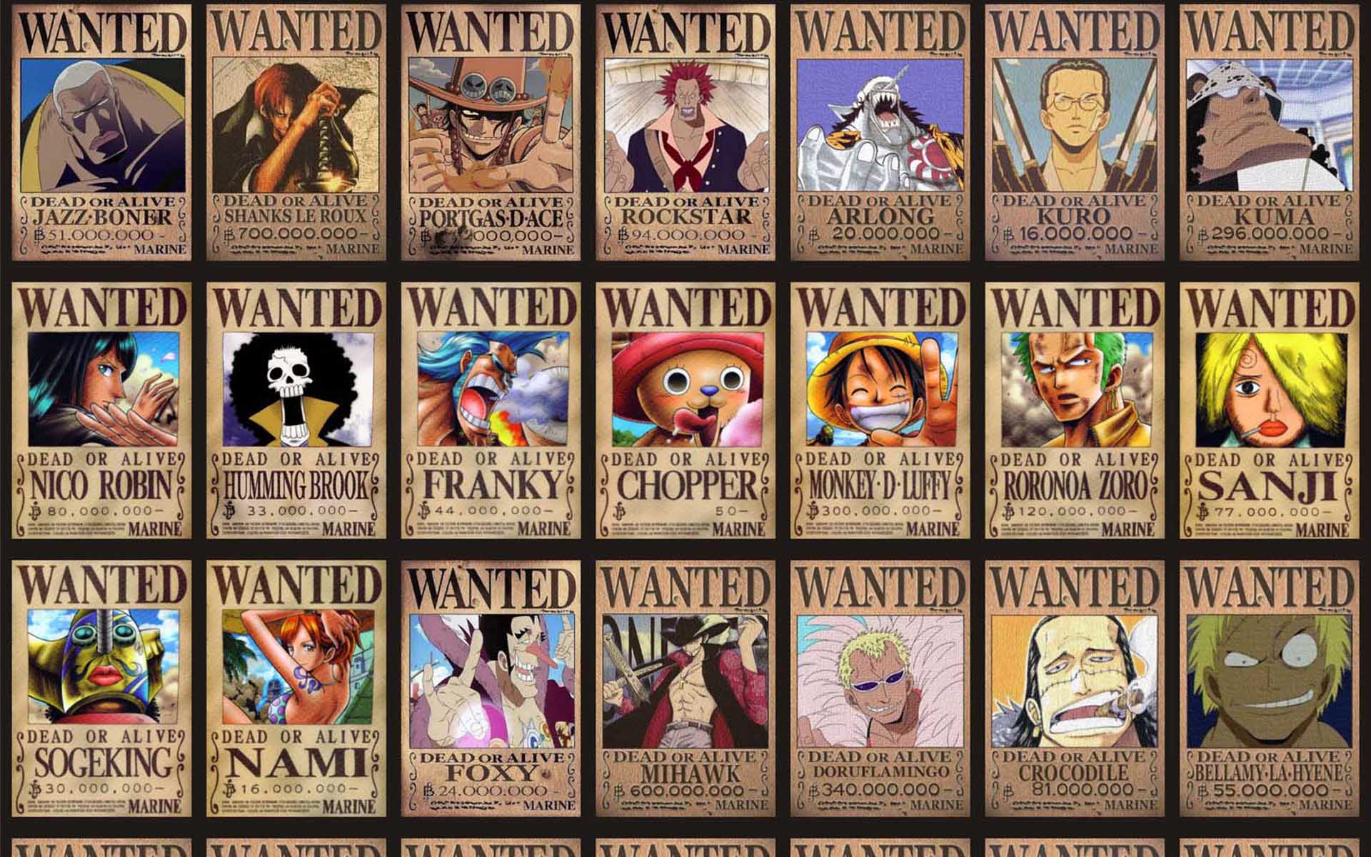 One piece HD wallpaper of the Pirates