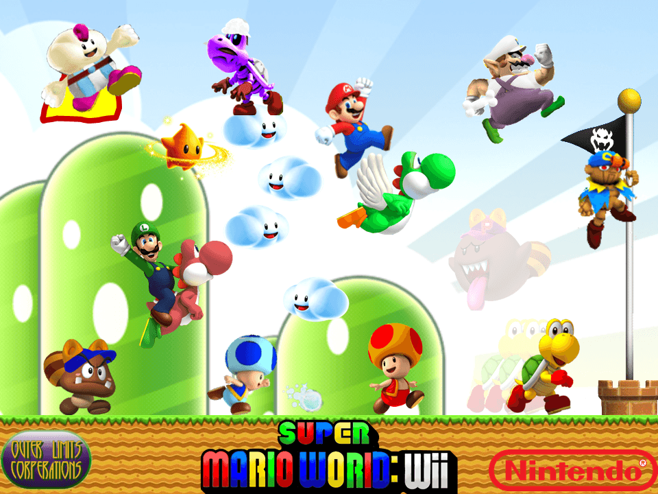 Super Mario World Wii Wallpaper.png
