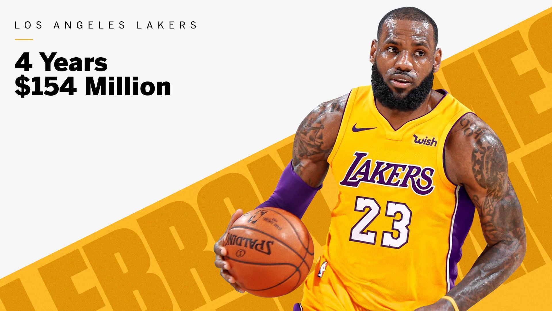 LeBron James Signs 4 Year, $154 Million Deal With The Los Angeles Lakers