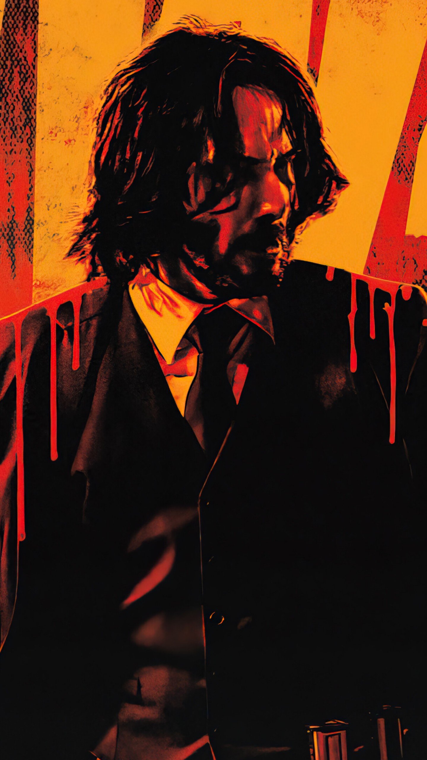 Wallpaper John Wick: Chapter poster, Keanu Reeves, 4K, Movies