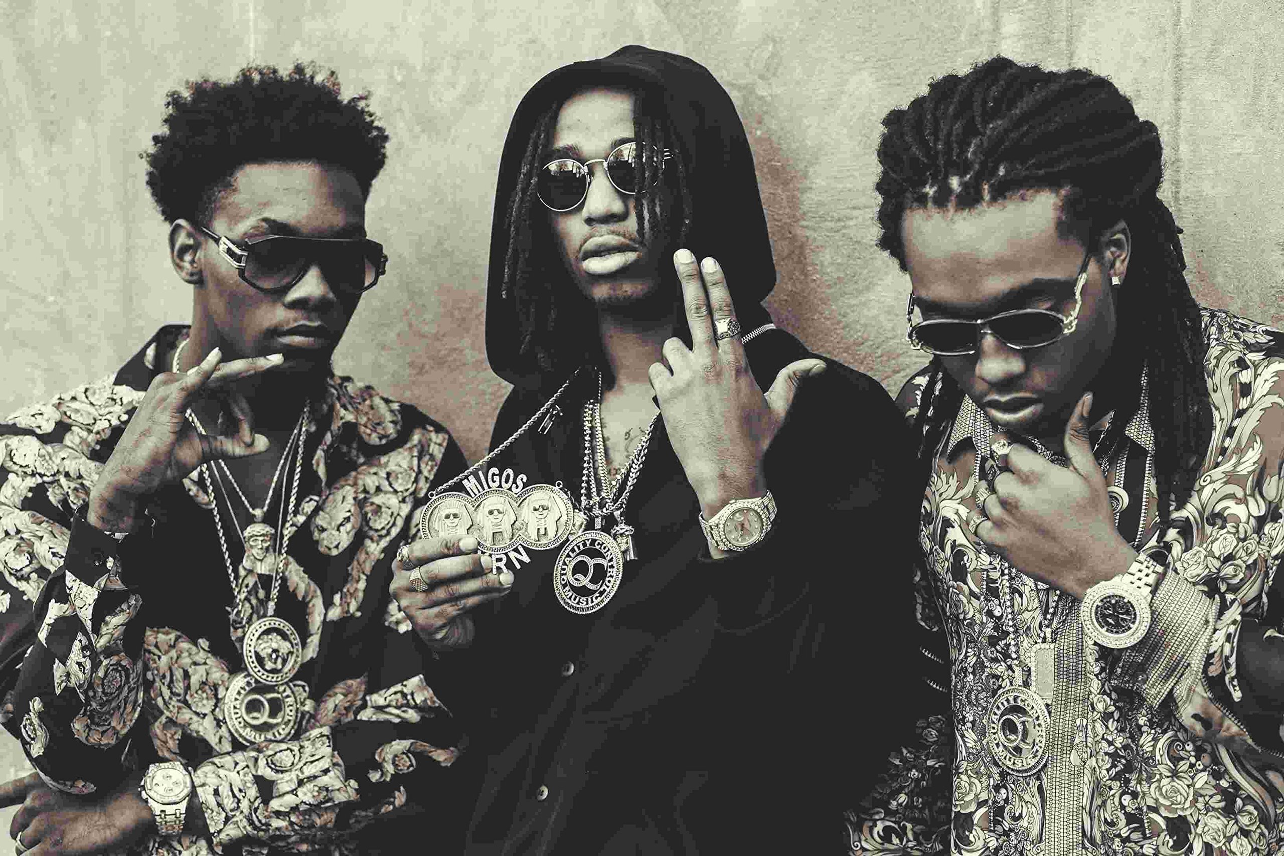 Migos Hip Hop Trio Quavo Offset Takeoff 12 x 18 Inch Poster Unframed Rolled: Posters & Prints