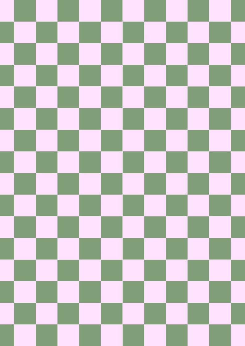 Green and Pink Checkerboard Wallpaper