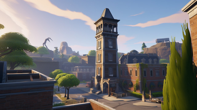 Tilted Towers Picture Background Image