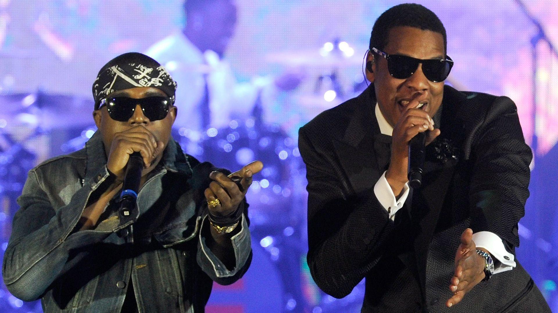 Jay Z And Kanye West HD Wallpaper