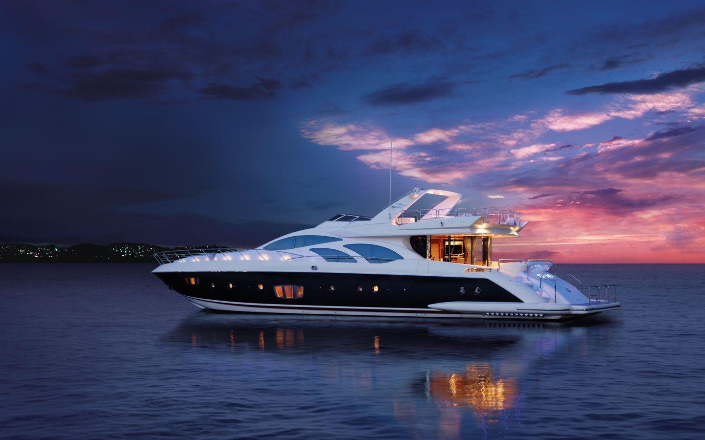Luxury Cars: Yachts Wallpaper