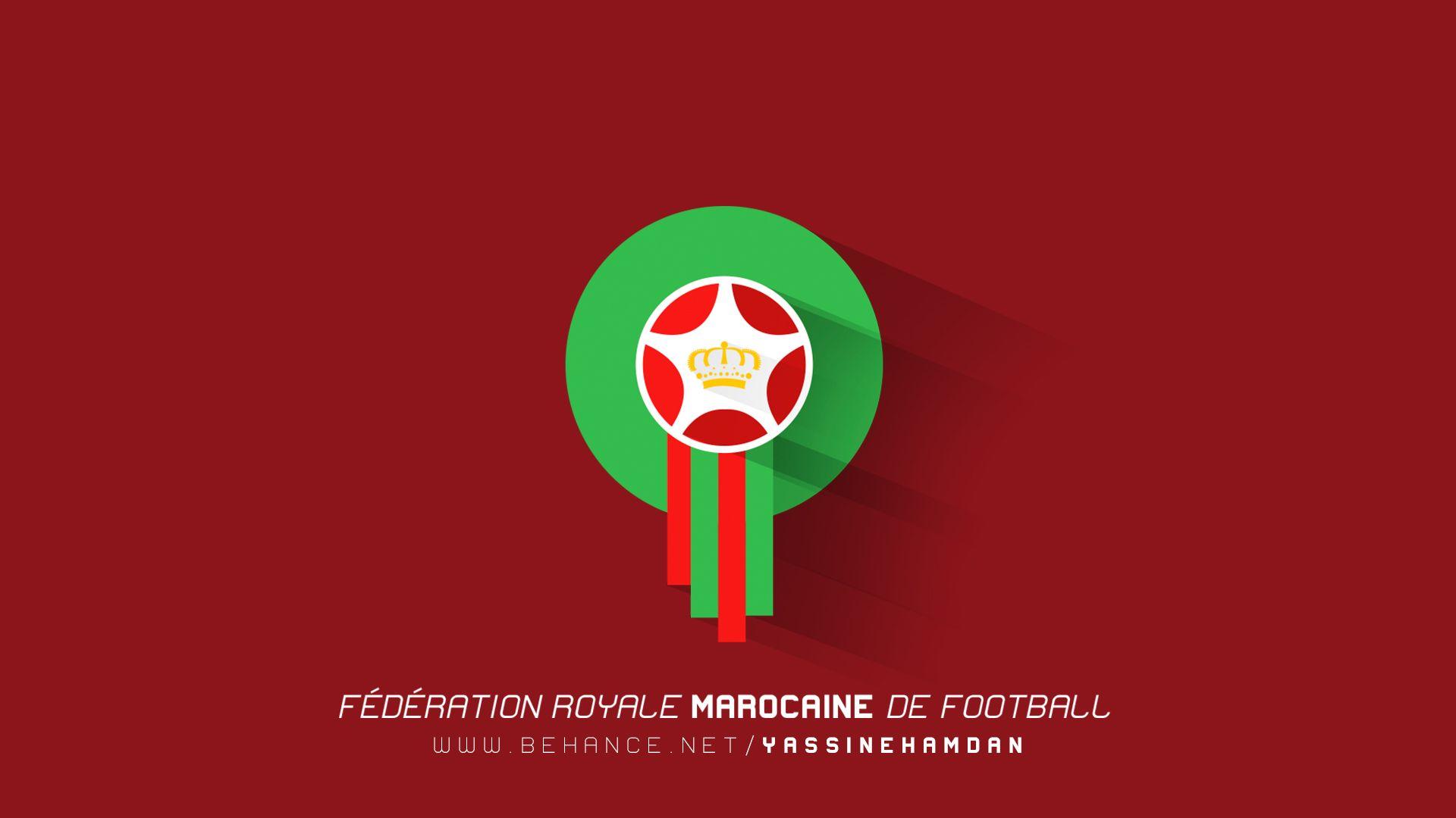 Moroccan Football Flat Logos & Walls