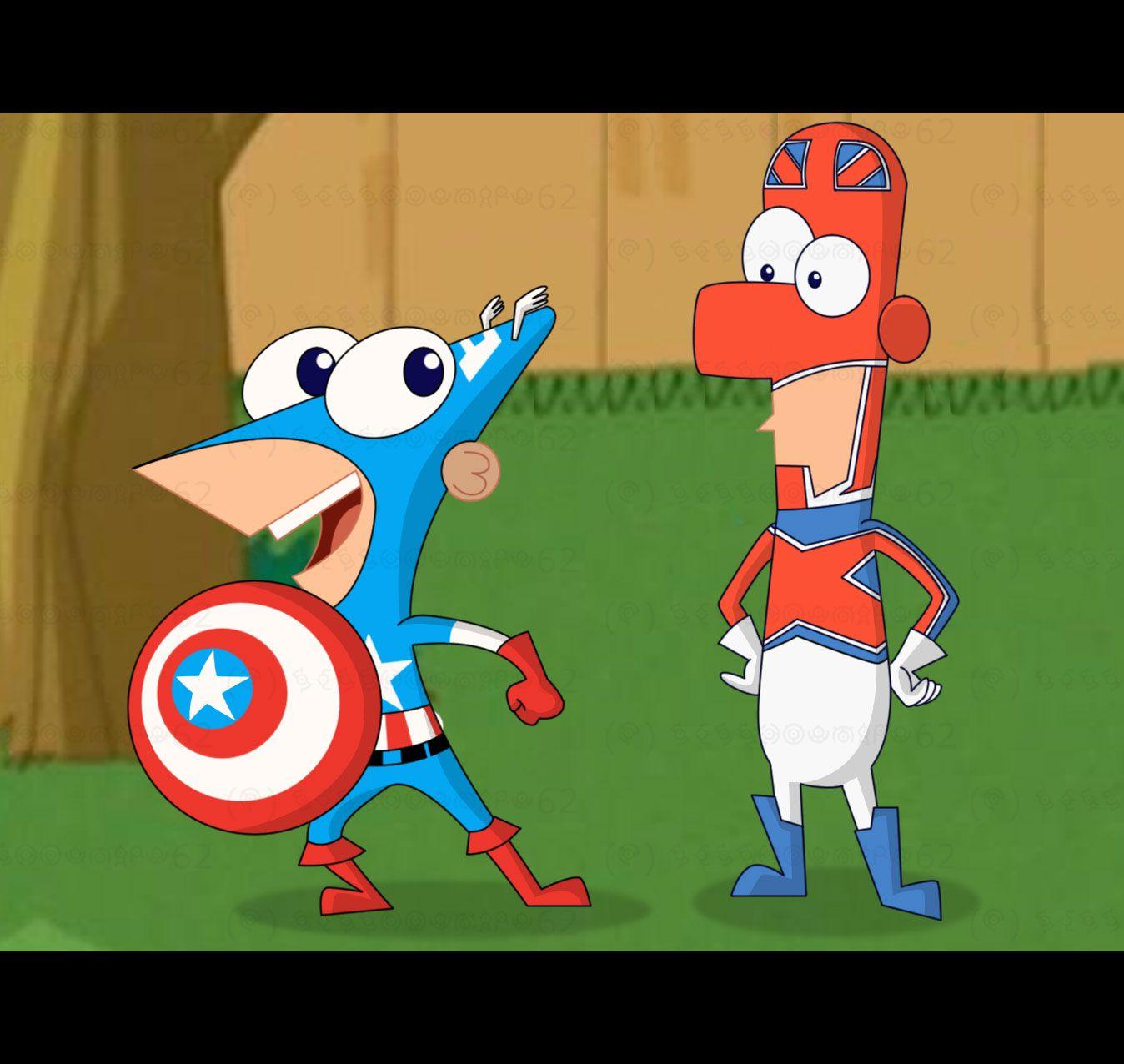Phineas And Ferb. Phineas and Ferb Marvel Superheroes