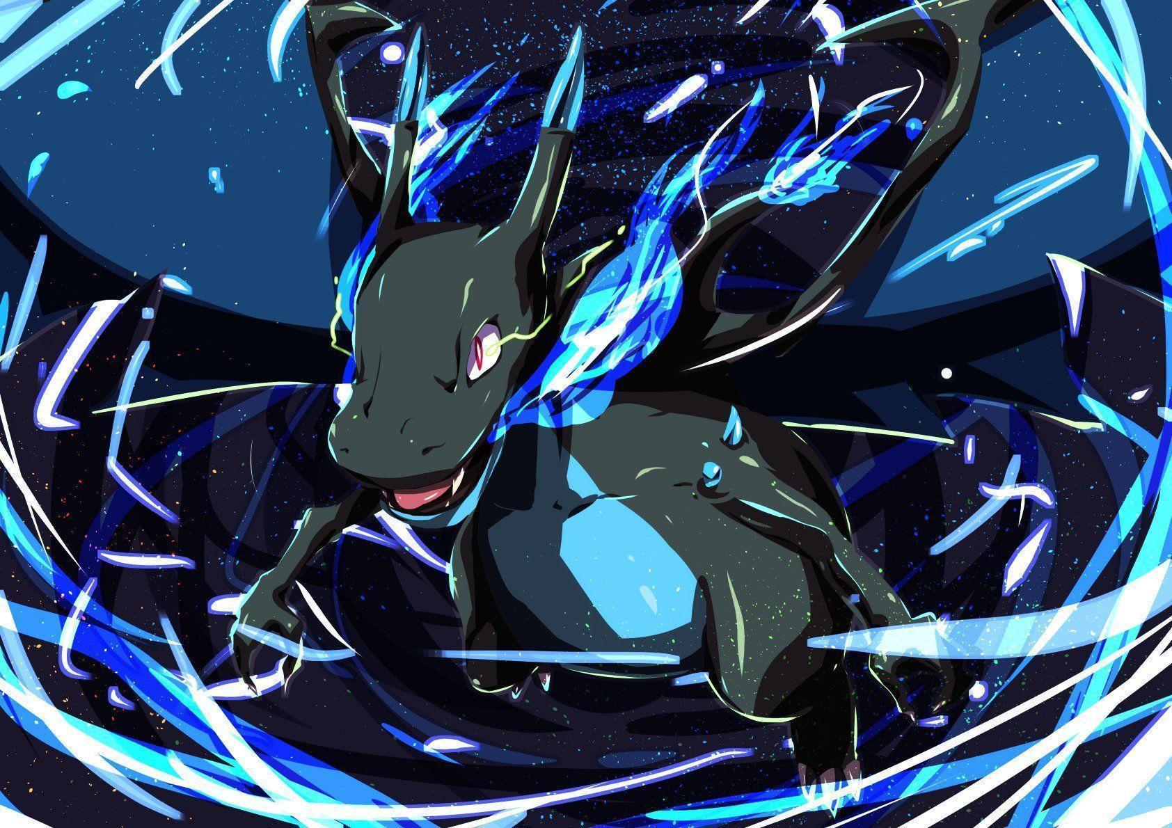 Mega Charizard X (Pokémon) HD Wallpaper