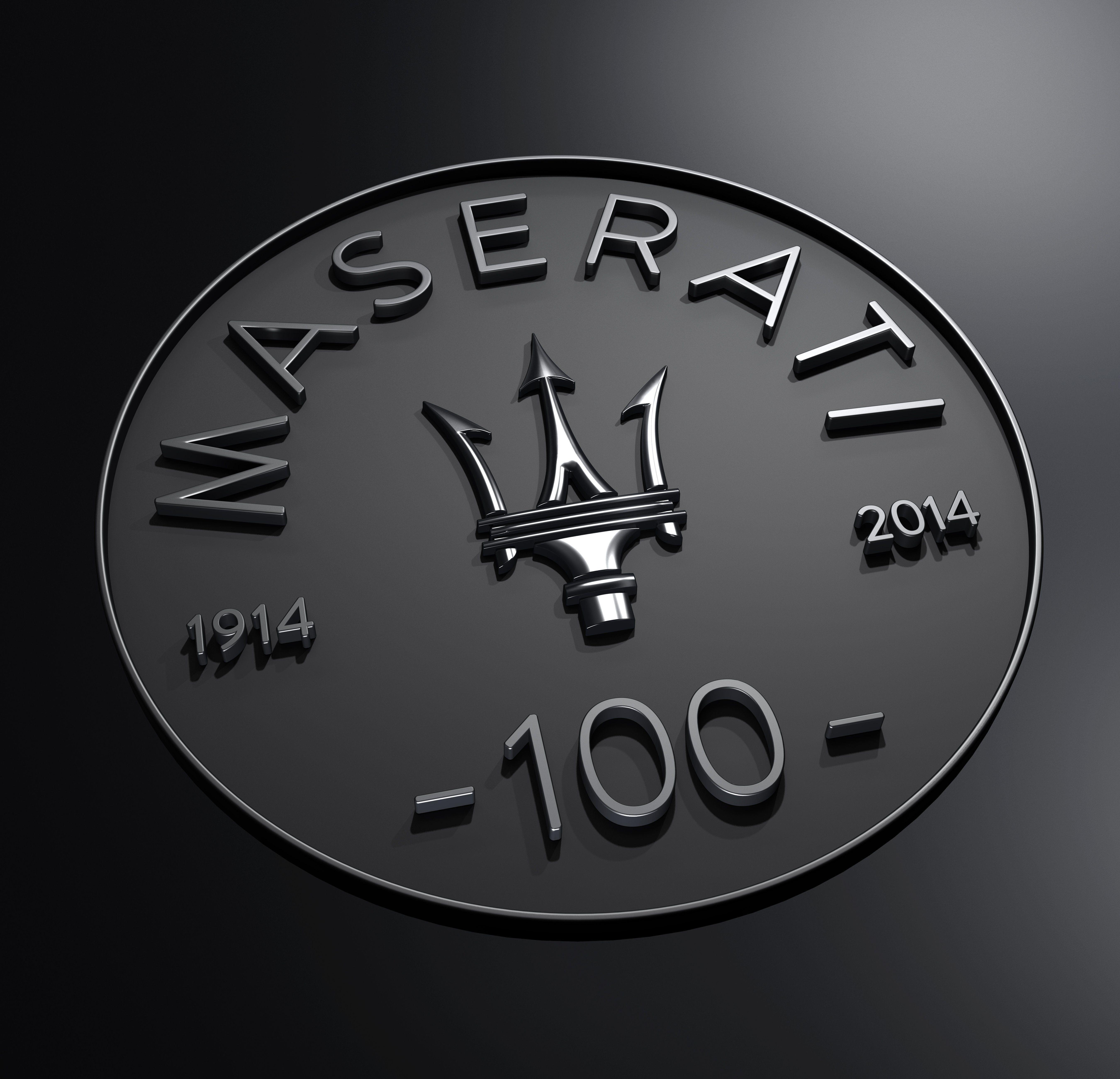 Maserati Centennial Logo wallpaperx5200