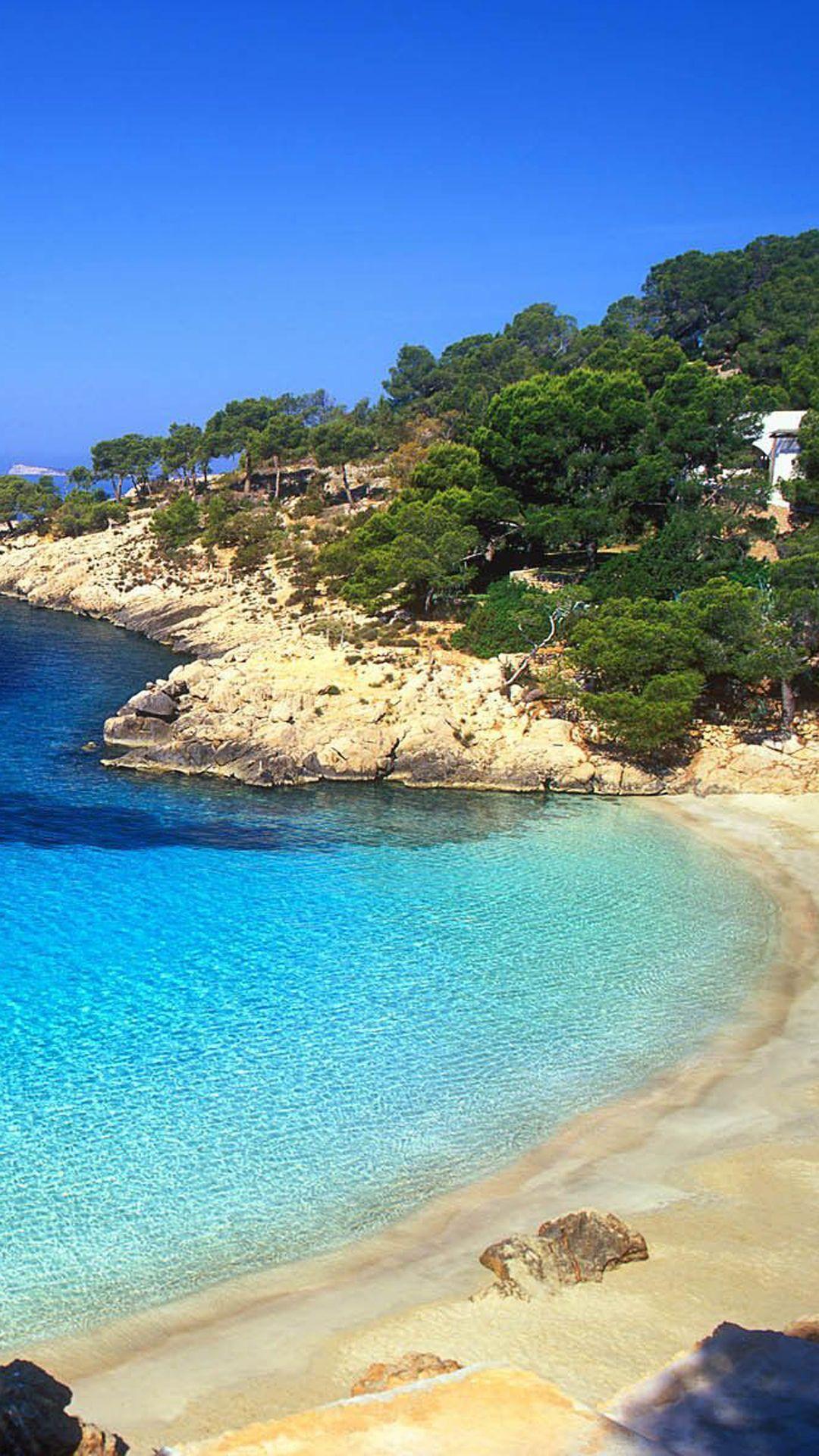 Ibiza Beach Landscape iPhone 6 Plus HD Wallpaper / iPod Wallpaper