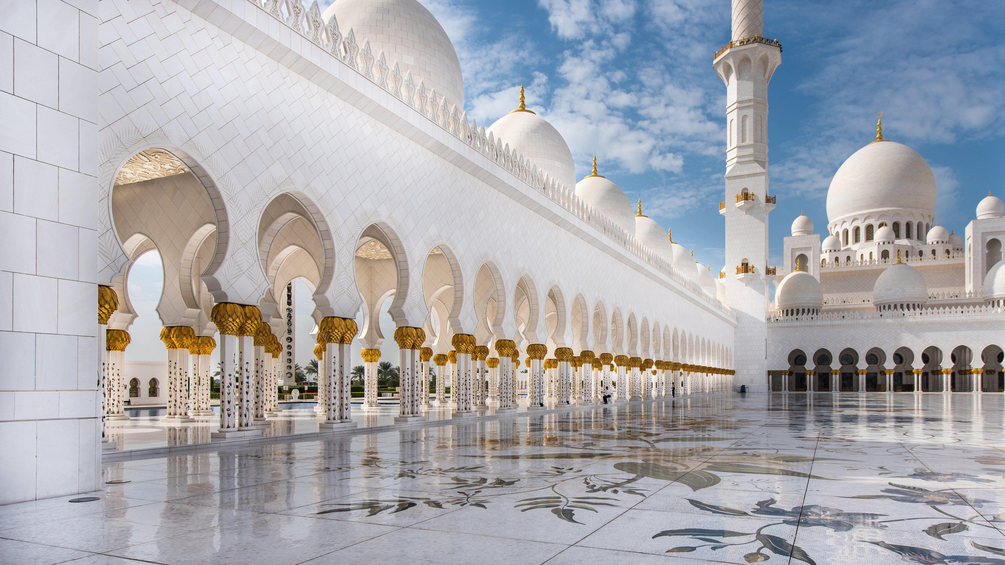 Abu Dhabi Mosque Wallpaper in HD, 4K and wide sizes