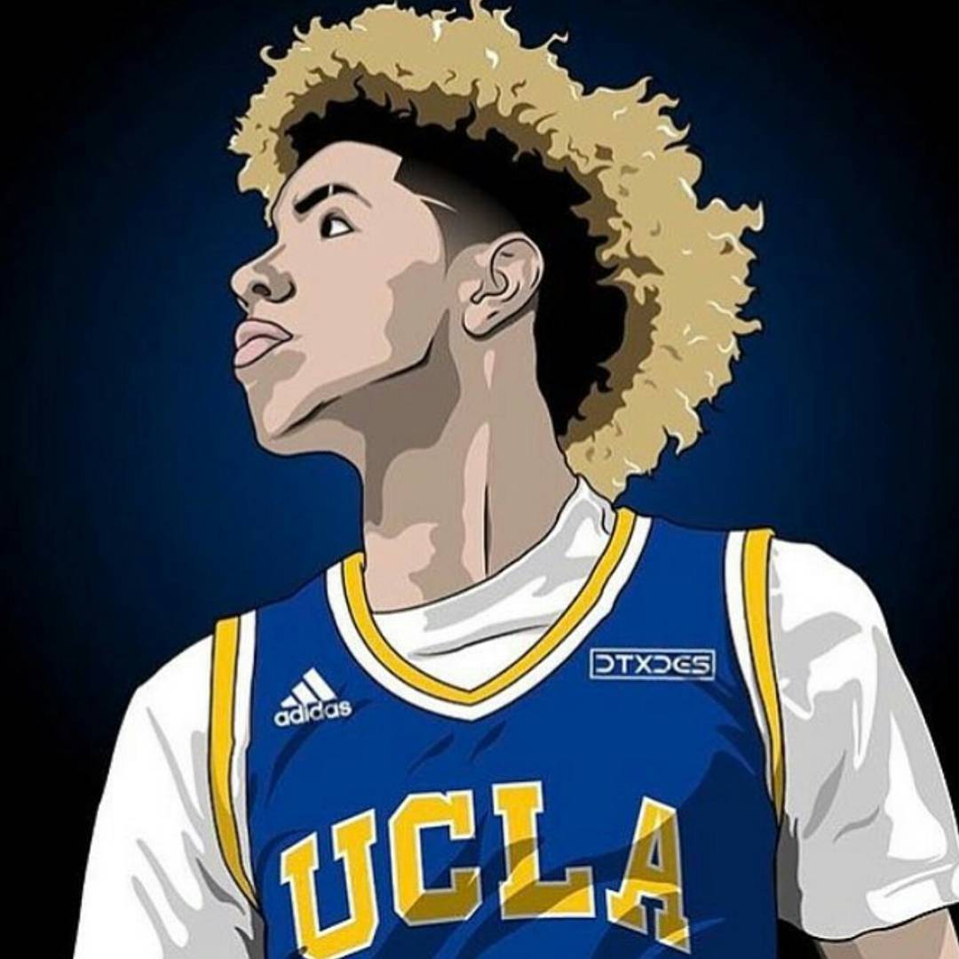 2016 17 LONZO BALL UCLA CUSTOM ROOKIE CARD 2017 NBA Draft Pick
