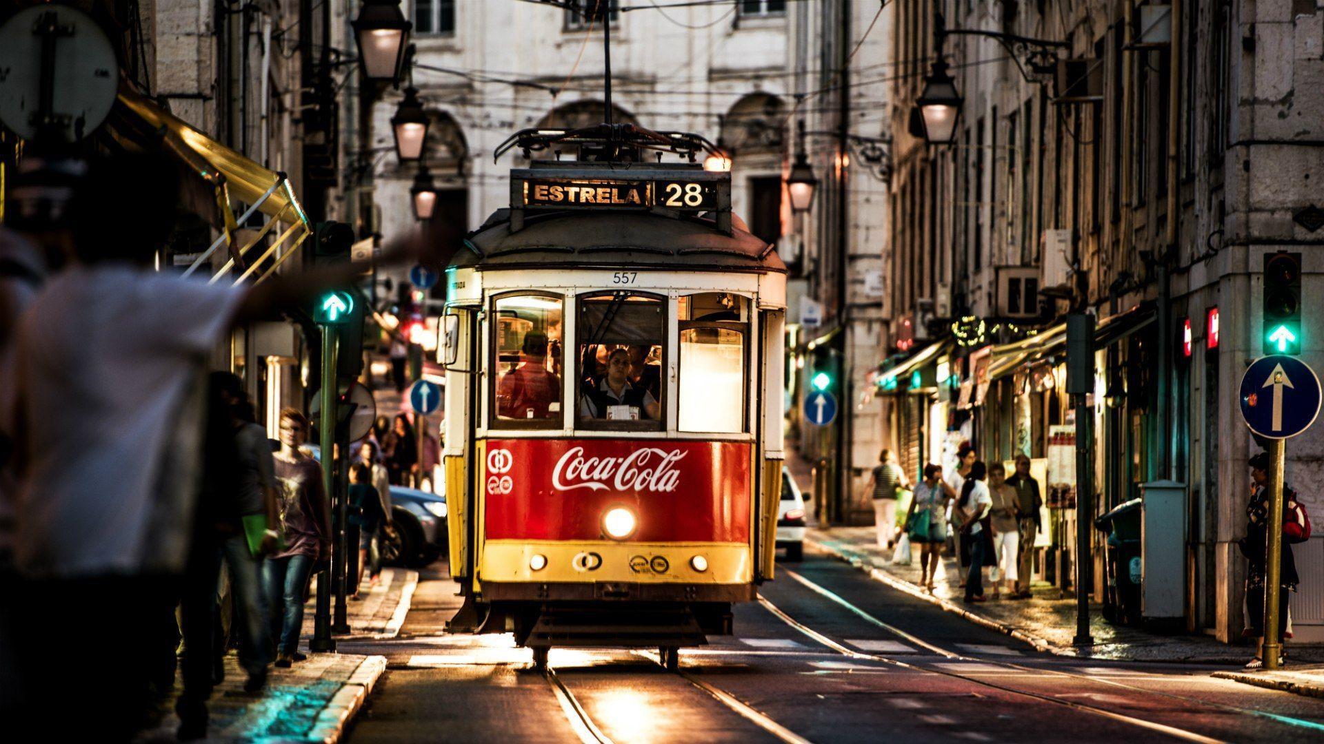 Tram in Lisbon, Portugal wallpaper and image