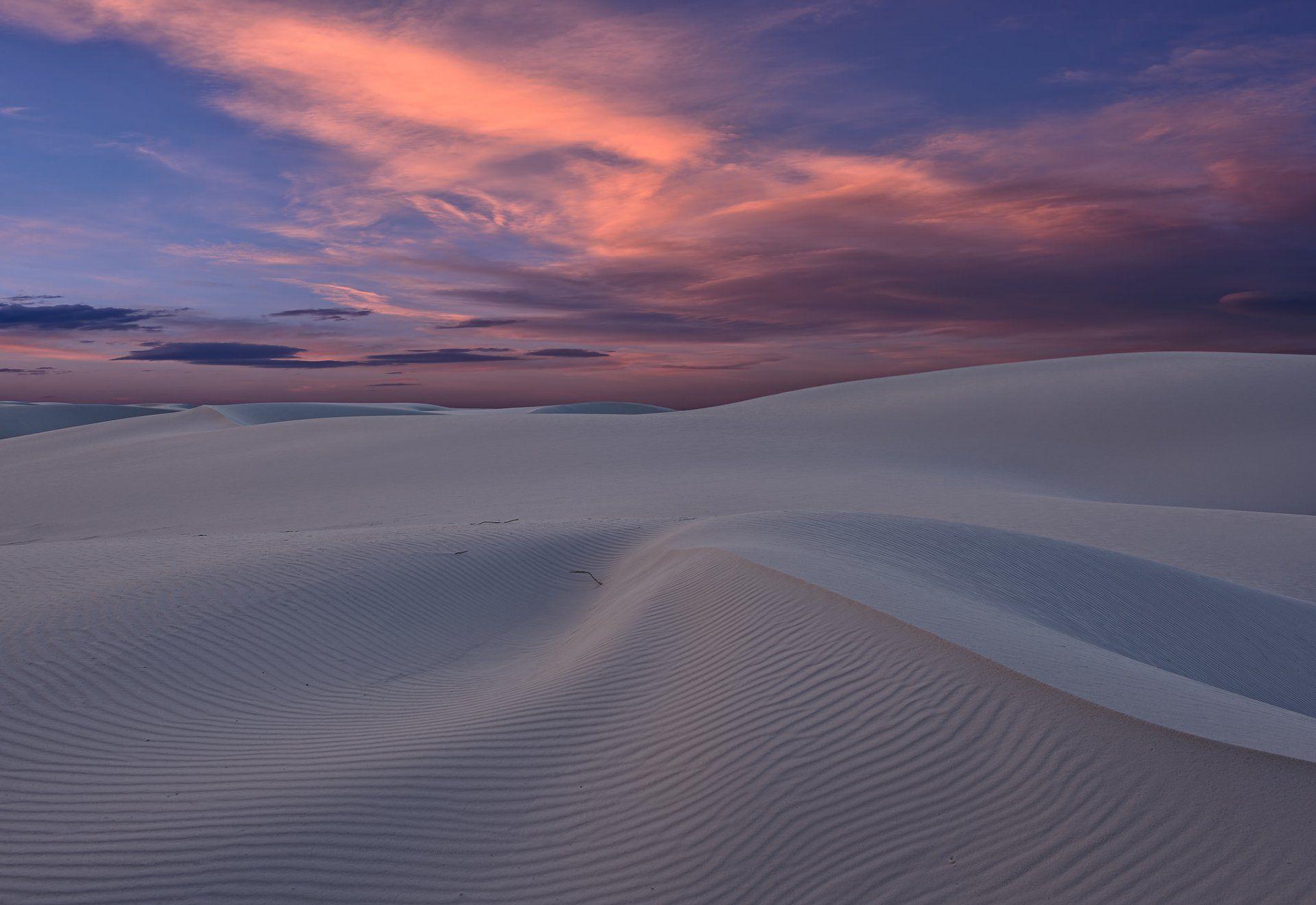 desert sand dune sunset new mexico united states HD wallpaper
