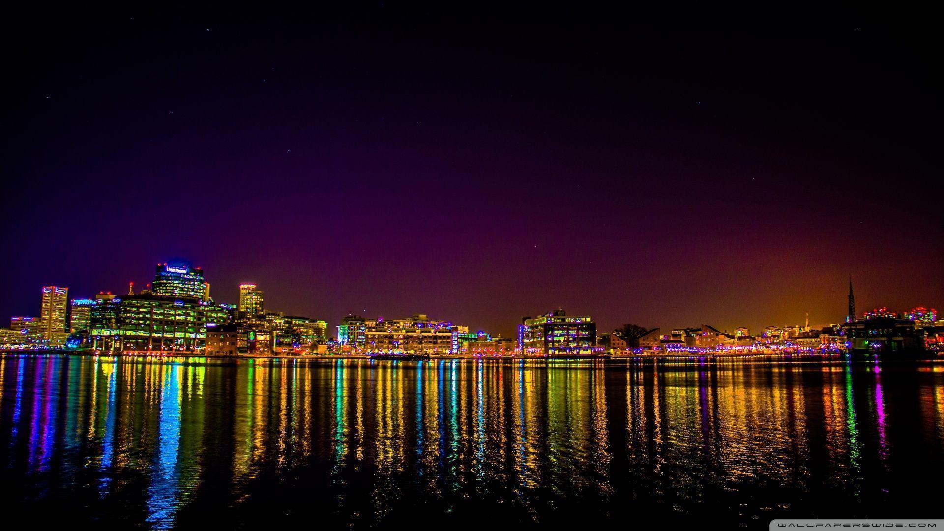 Baltimore From Tide Point HD desktop wallpaper, High Definition