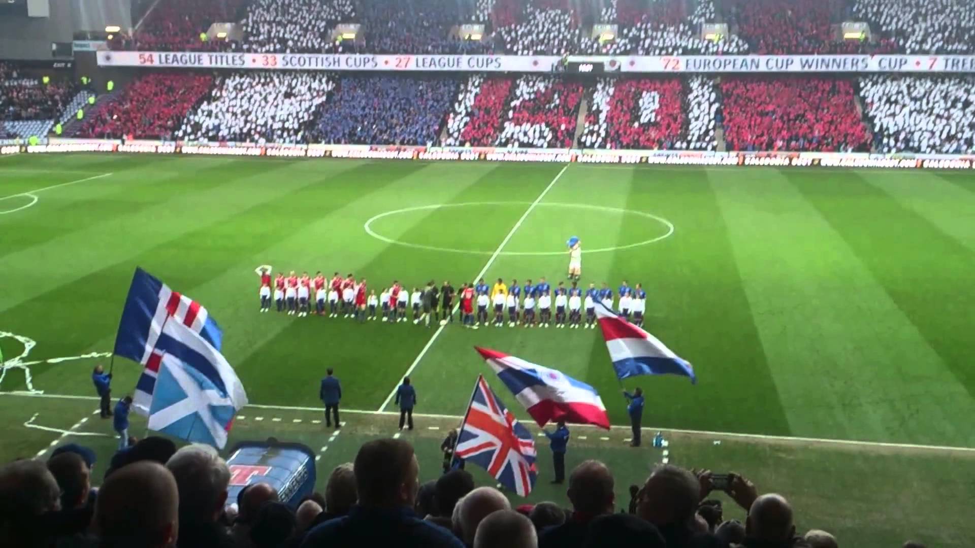 Rangers FC 140 Years Pre Match Atmosphere HD