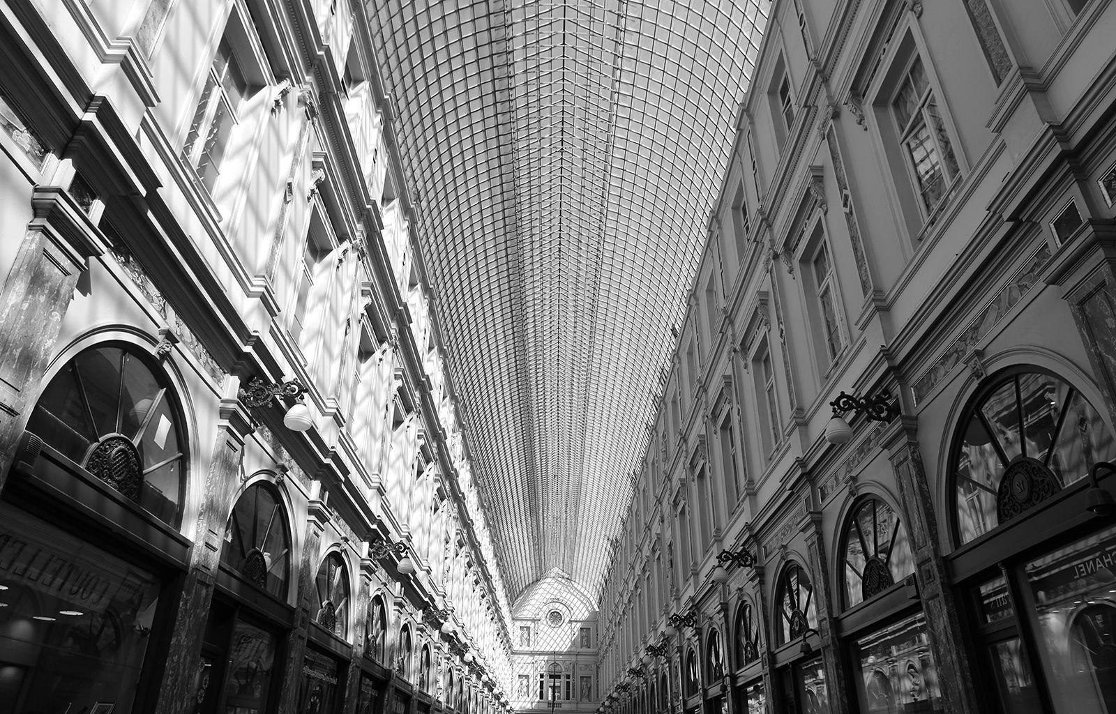 Black, And, White, Architecture, Shops, Brussels, HD Grayscale