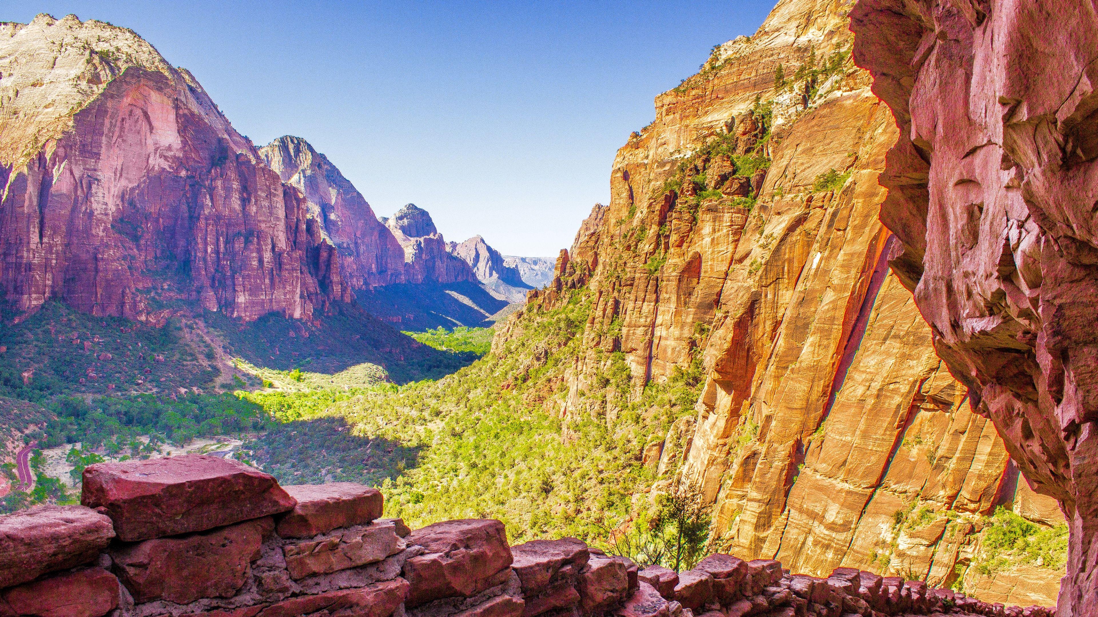 Download Wallpaper 3840x2160 Zion national park, Utah, Usa 4K