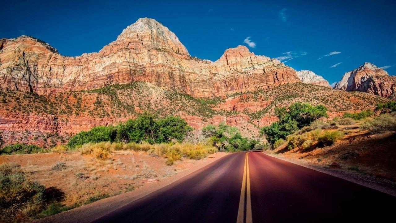 Zion National Park Sunny Day wallpaper. Zion National Park Sunny