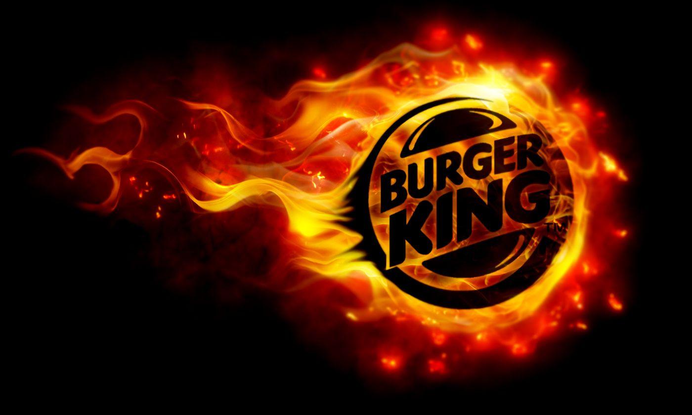 Burning Burger King Logo HD Wallpaper Wallpaper Themes