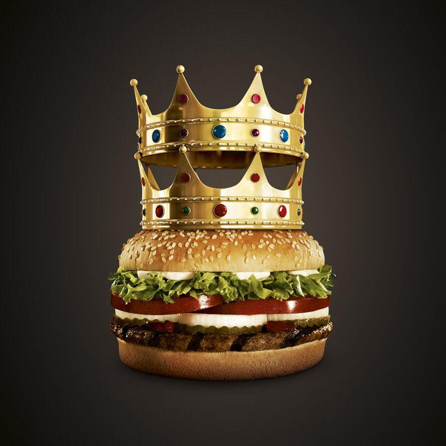 Burger With King Crown Smartphone Wallpaper Wallpaper Themes