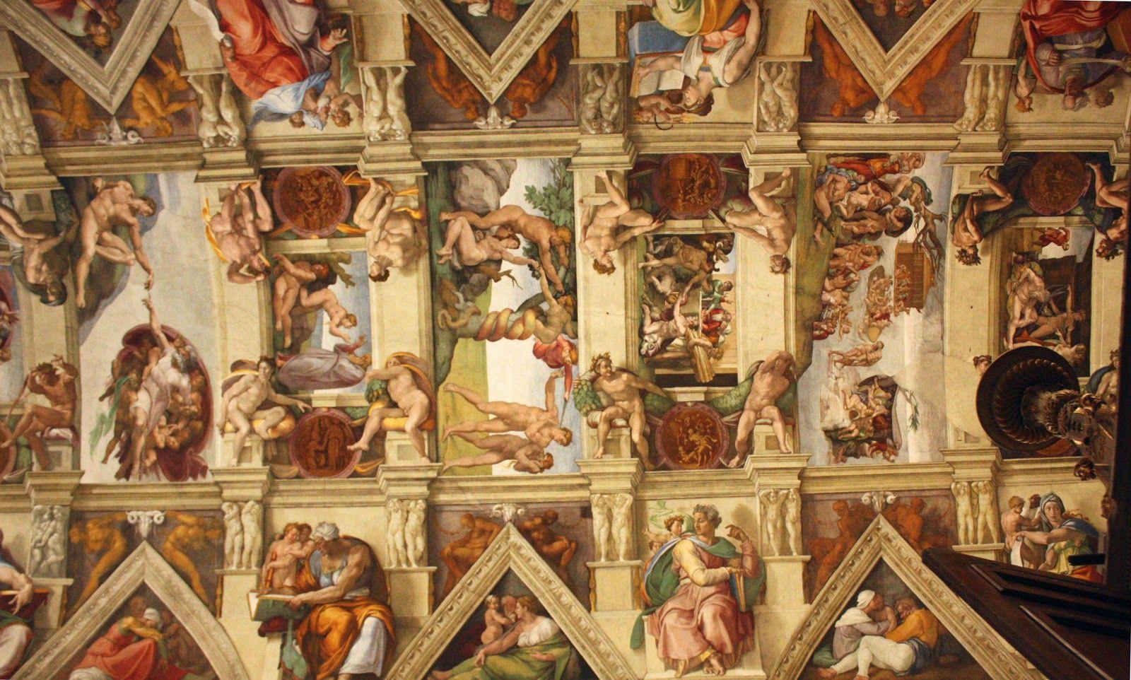 Michelangelo vs. Leonardo da Vinci image Michelangelo painted