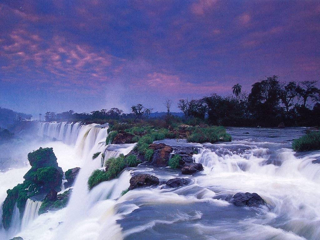 Waterfall: Victoria Falls River Africa Jungle Zambia Waterfall