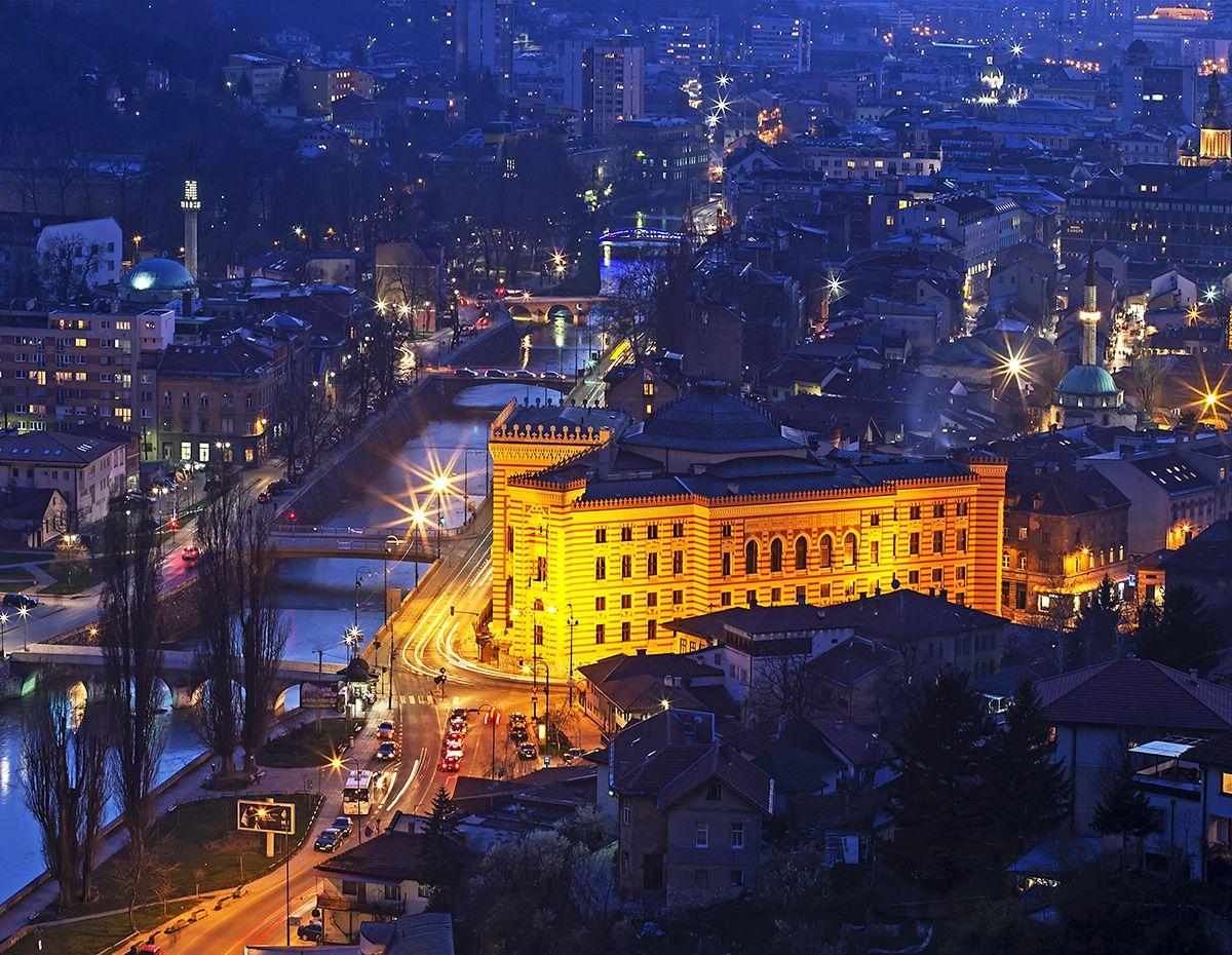 The Sarajevo city photo and hotels