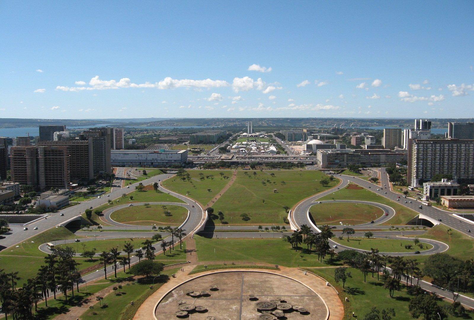 Modern Brasilia Abril Landscape National Congress Phone Wallpaper