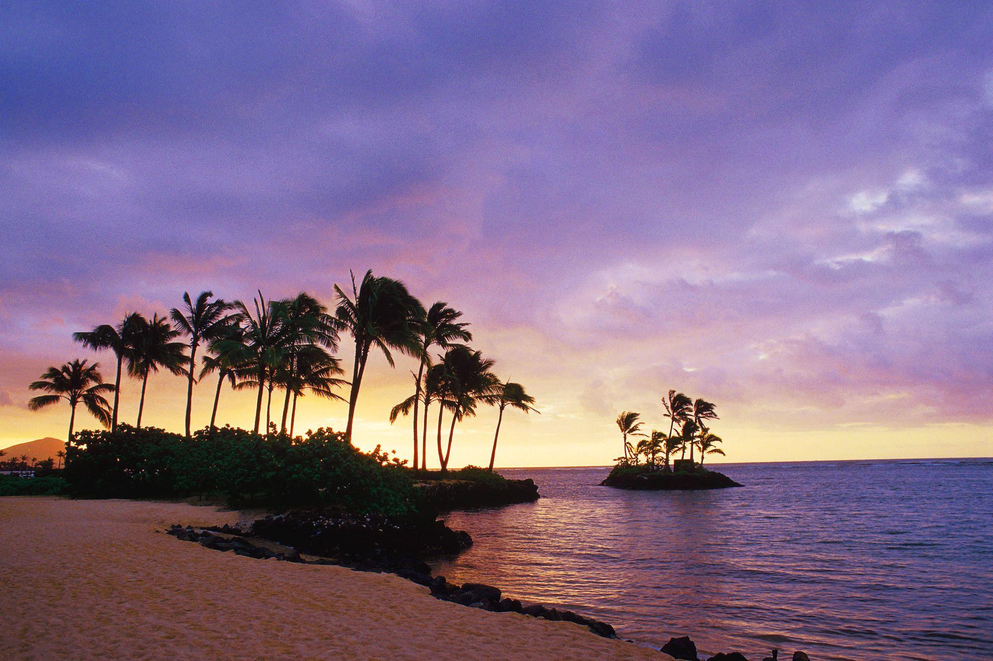 The inspiring wallpaper of the Wai'alae Beach, Honolulu, Hawaii