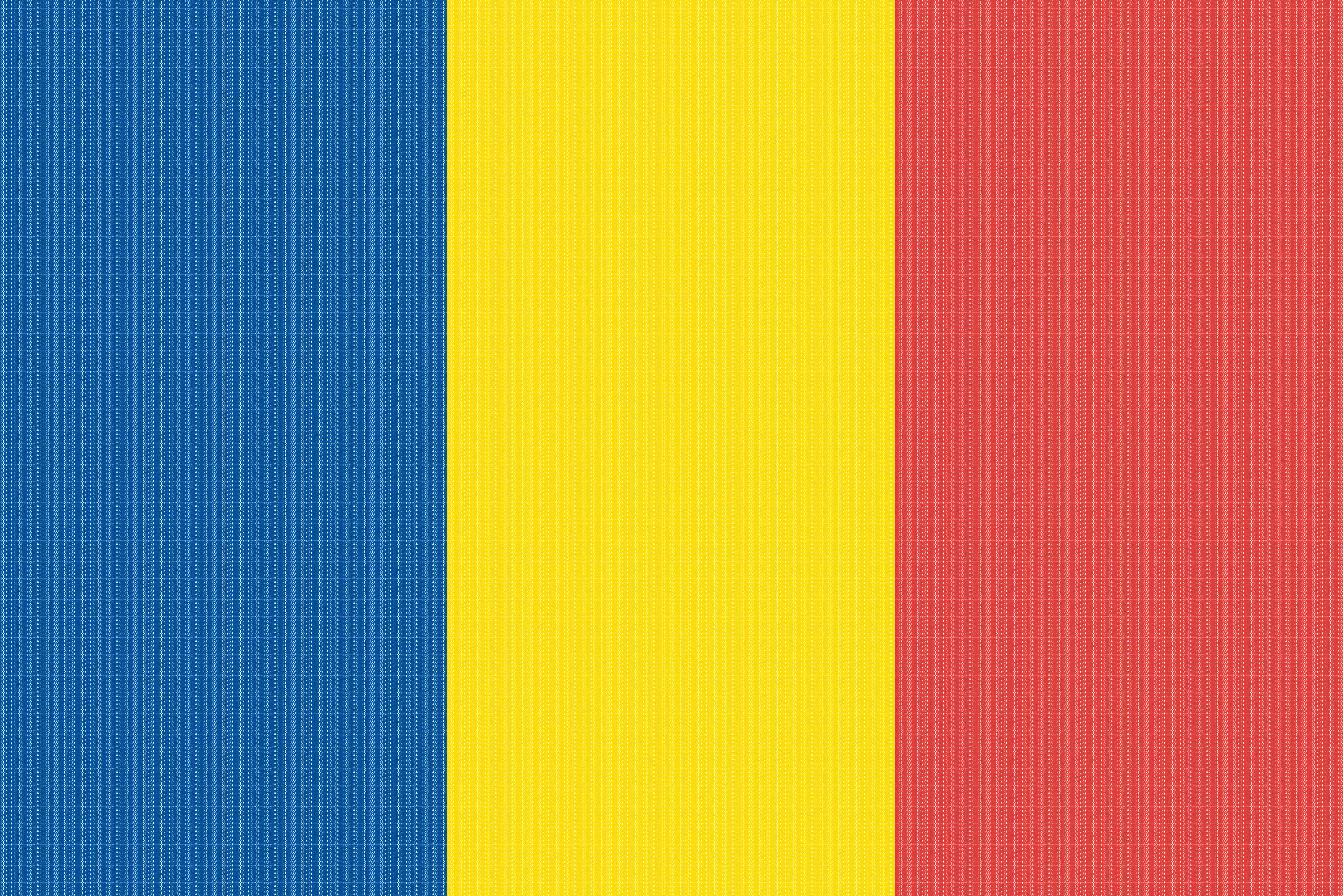 Romania Flag Typography